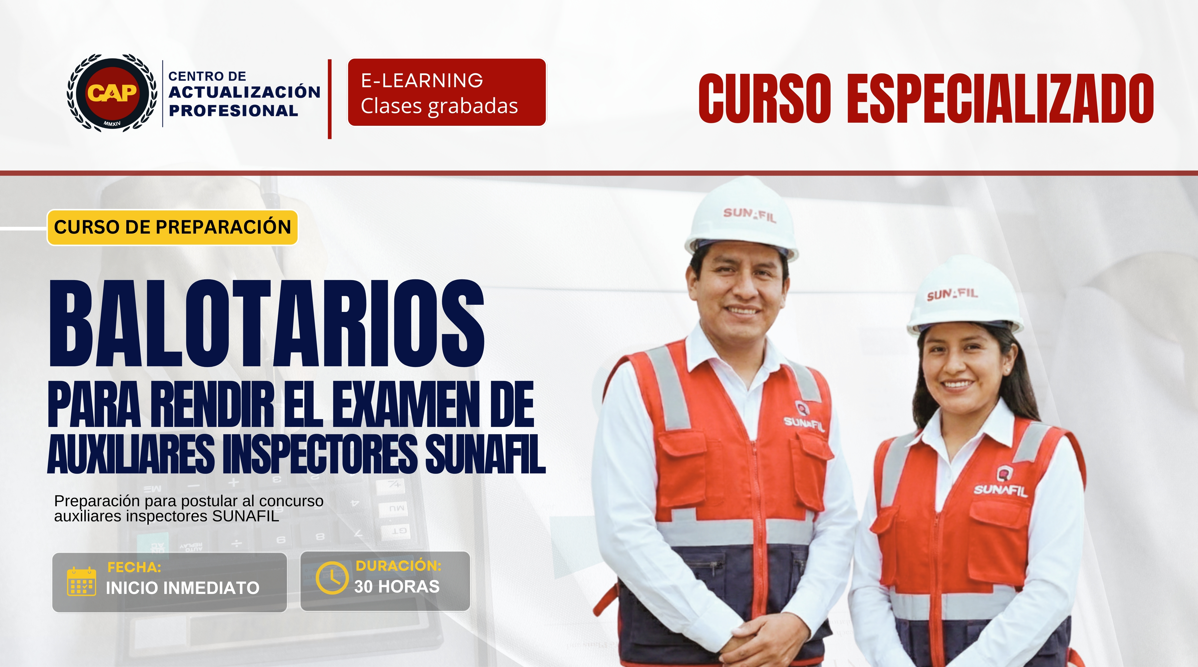 Curso de Preparación: Balotario de preguntas y respuestas para la SUNAFIL